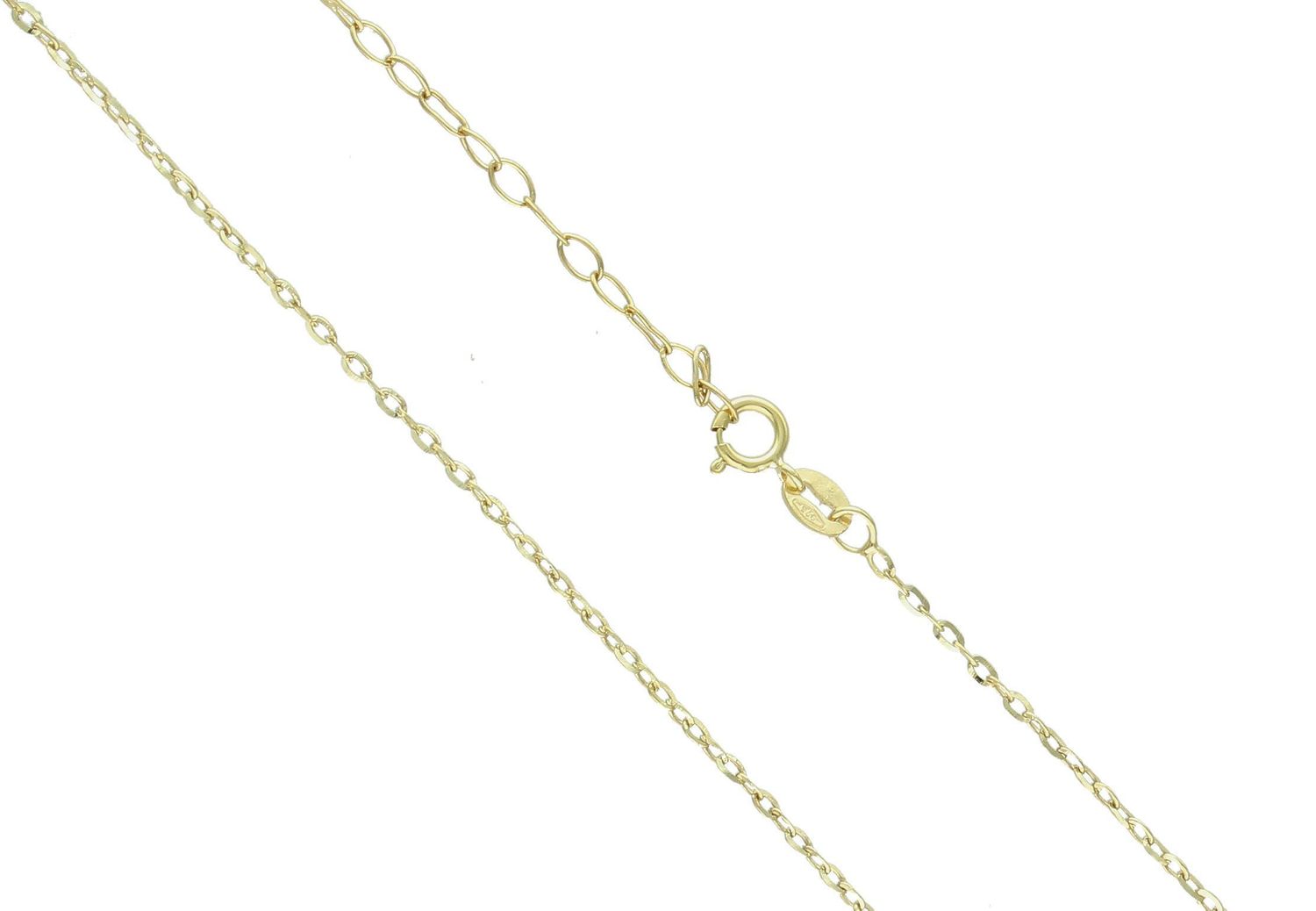 Łańcuszek złoty ankier próba 375, LA 546F 375 1mm Złoty łańcuszek ankier wykonany z żółtego złota próby 375. Łańcuszki to uniwersalne dodatki, które sprawdzają się na każdą okazję i dla kobiet w każdym wieku.1.jpg